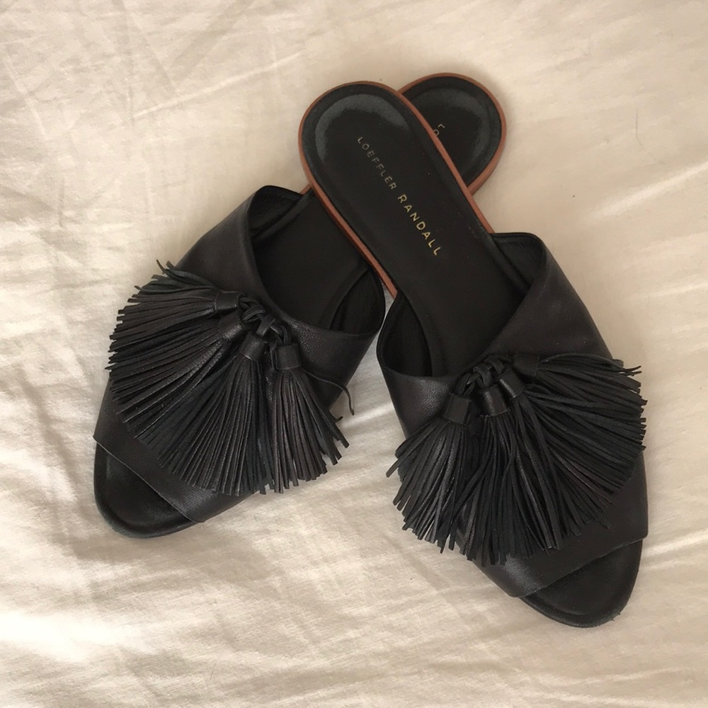 Loeffler Randall Kiki tassel slide